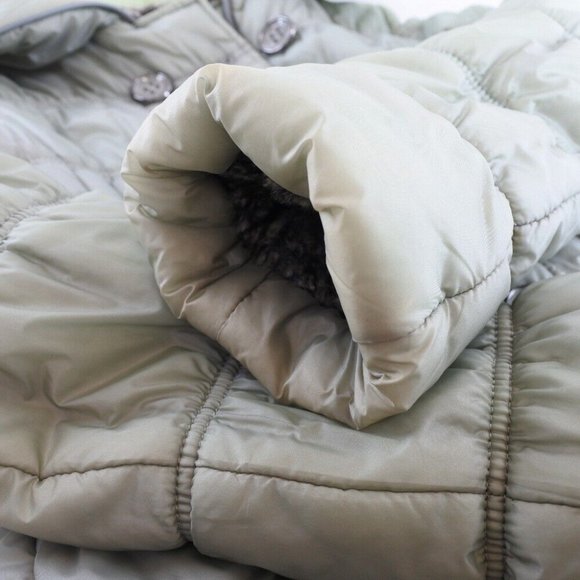 ARMANI WATER REPELLENT Down jacket gray Nylon Women - Picture 10 of 11